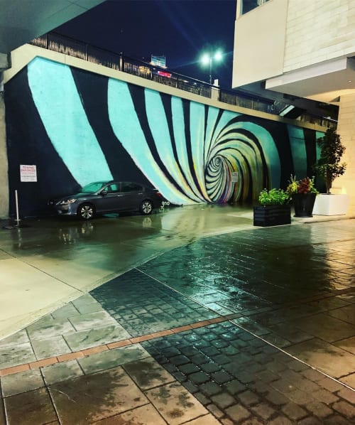 Swirl | Murals by Jonay di Ragno Artist | Residence Inn by Marriott Charlotte City Center in Charlotte