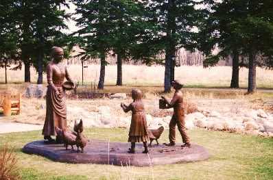 Egg Money - Calgary, AB | Public Sculptures by Don Begg / Studio West Bronze Foundry & Art Gallery | Fish Creek Provincial Park in Calgary