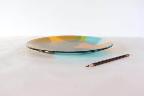 Chroma Platter (Large) - Kilnformed Glass Art | Decorative Tray in Decorative Objects by Camp Copeland Studio