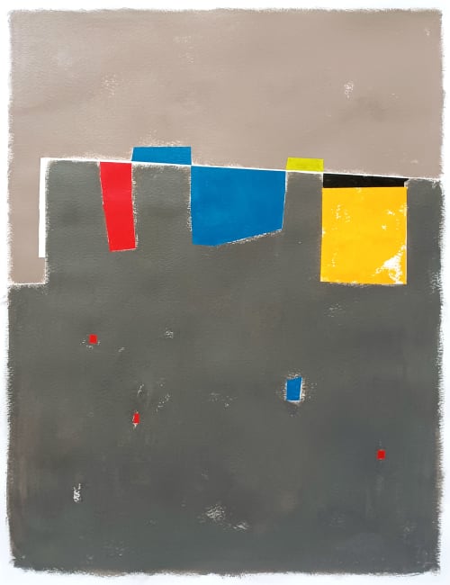 Beige and brown composition | Oil And Acrylic Painting in Paintings by Luis Medina