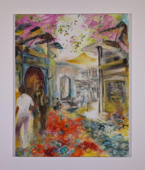 Anatolian Street Market | Oil And Acrylic Painting in Paintings by Sally K. Smith Artist