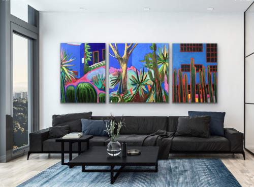 Le jardin de Frida | Mixed Media by Marielle Robichaud