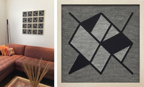 Framed Jacquard Weavings | Wall Hangings by Zuzana Licko