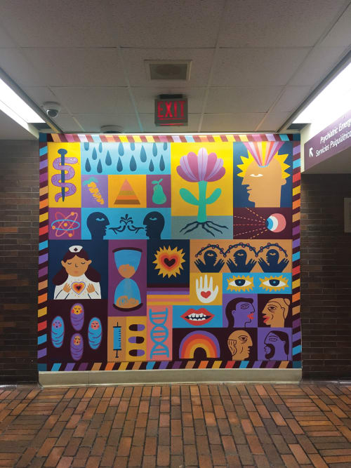 The Cycle of Caring | Murals by Carla Torres | NYC Health + Hospitals/North Central Bronx in The Bronx
