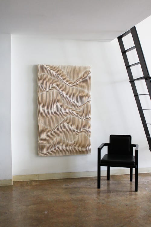 Pleated Wall Sculpture 003 | Wall Hangings by andagain