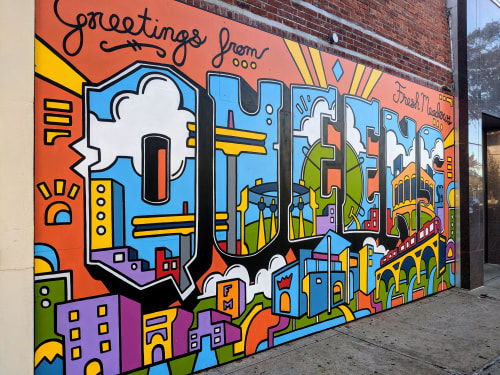 Greetings from Queens | Street Murals by Rob Anderson