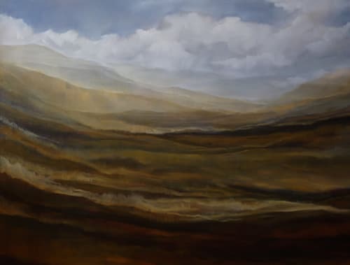 Distance Series II | Oil And Acrylic Painting in Paintings by Caroline Adams