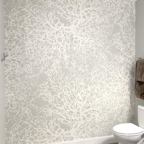 Gorgonian | Stone | Wallpaper in Wall Treatments by Jill Malek Wallpaper