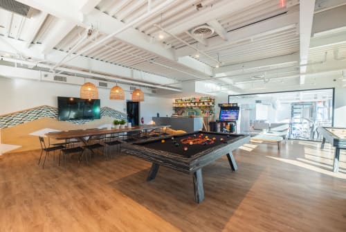 Vescent Luxury Pool Table and Shuffleboard | Tables by 11 Ravens | Gravity Heights in San Diego