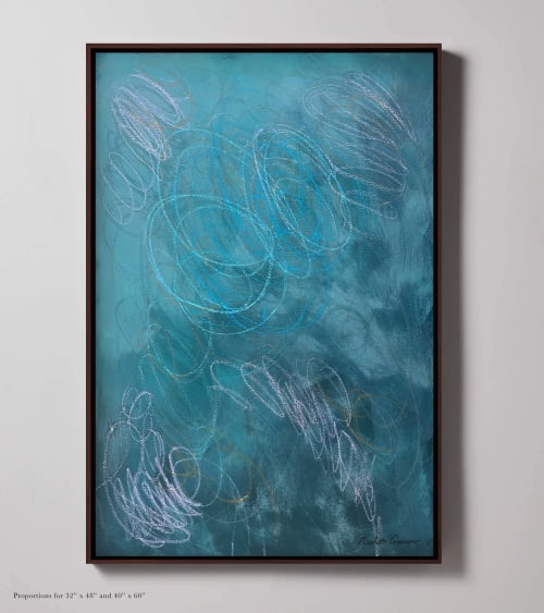 "Playtime" - Abstract Expressionism Framed Giclée Prints | Paintings by ART + ALCHEMY By Nicolette Atelier
