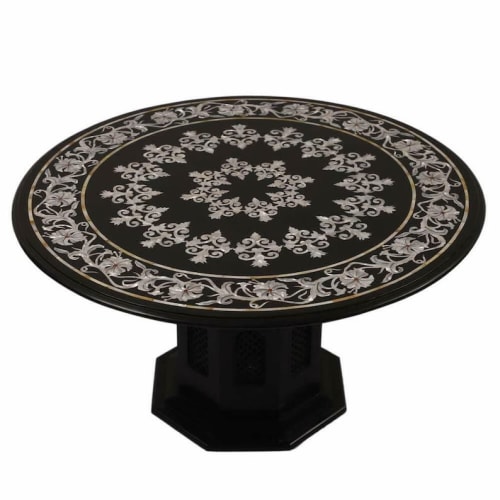 Black marble table, side table, coffee table, tabletop | Tables by Innovative Home Decors