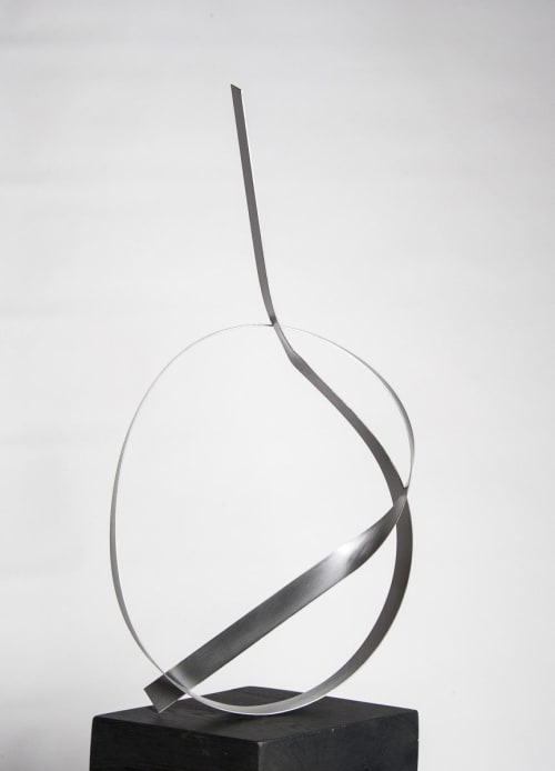 Steel Silver 8 | Sculptures by Joe Gitterman Sculpture