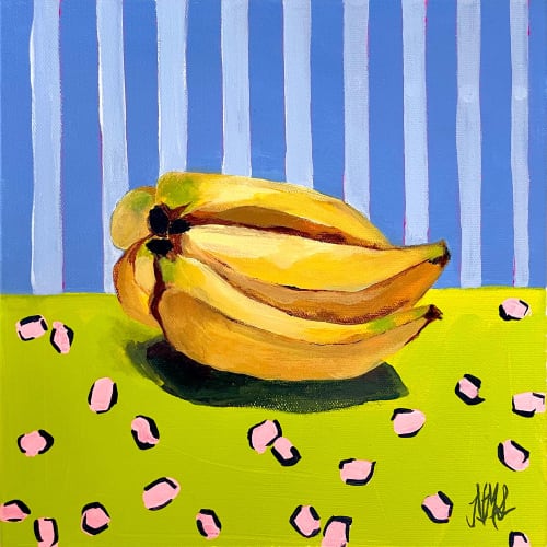 It's Bananas | Oil And Acrylic Painting in Paintings by Nicole Marshall Simms