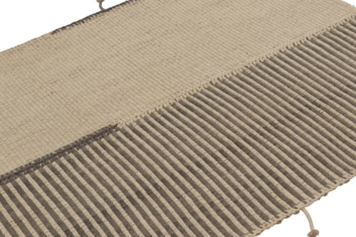 Rug & Kilim's Accent Kilim with Textural Beige and Brown | Area Rug in Rugs by Rug and Kilim