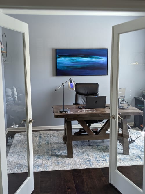 Purple Bliss - Original | Oil And Acrylic Painting in Paintings by Liz Friel