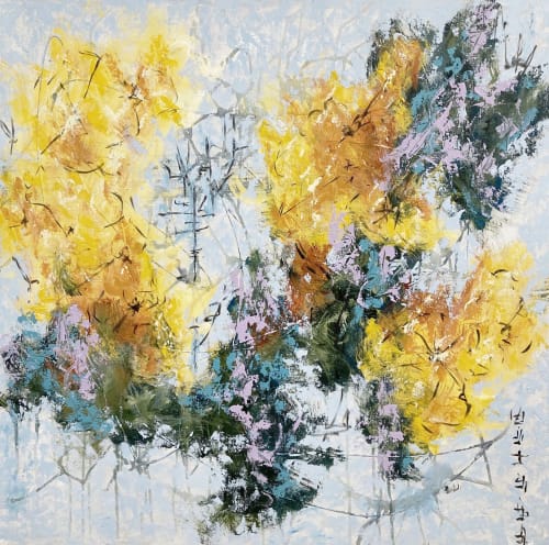 Botánica 27-3 | Oil And Acrylic Painting in Paintings by DAVID SKILLICORN - American Abstract Painter