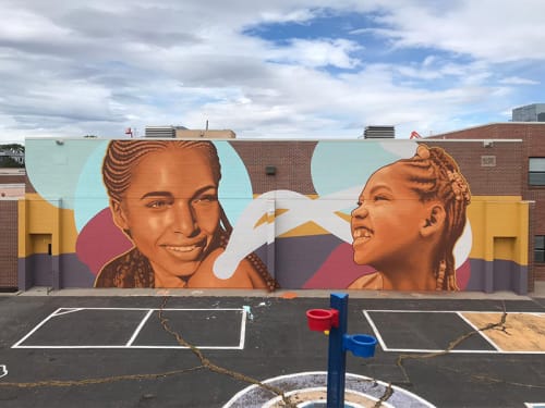 Future Positive | Murals by Kevin Ledo | Cheltenham Elementary School in Denver