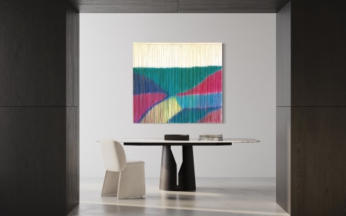 PRISM Geometric Modern Dyed Wall Art | Macrame Wall Hanging in Wall Hangings by Wallflowers Hanging Art