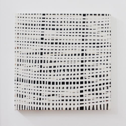 White Line Grid 2023 | Paintings by Terri Brooks