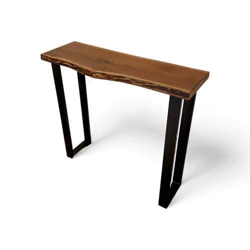 Live Edge Black Walnut Sofa Console Bar Table | Console Table in Tables by Good Wood Brothers