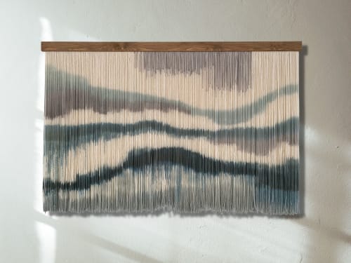 Dip Dye Fiber Art Zorke XXI | Macrame Wall Hanging in Wall Hangings by Olivia Fiber Art