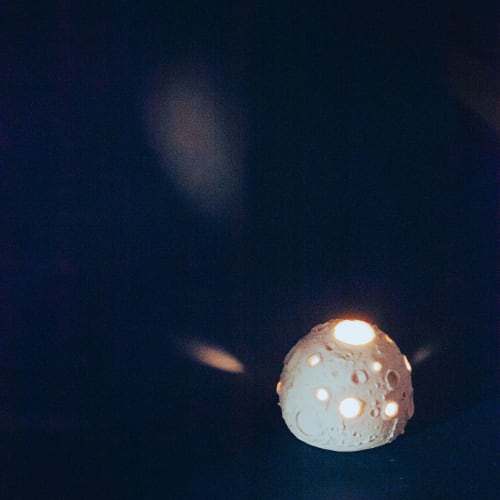 Moon Votive Candle Holder | Decorative Objects by Melike Carr
