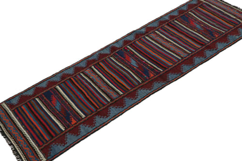 Vintage Afghan Baluch Kilim Runner Rug, with Geometric | Rugs by Rug and Kilim