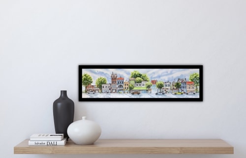 A Walk Along Richmond Road | Drawings by Maurice Dionne FINEART | Royal LePage Team Realty Brokerage in Ottawa
