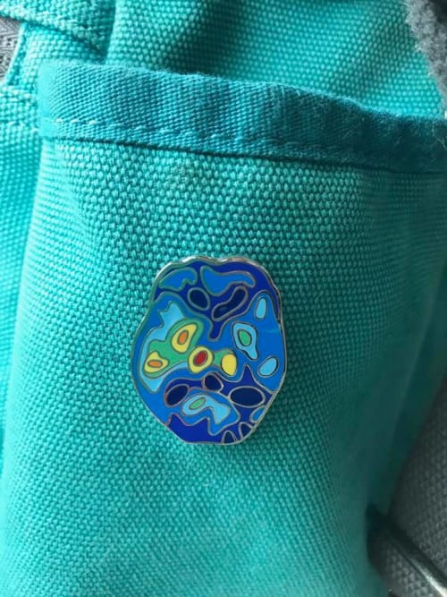 Neuro Blooms: Depression Enamel Pin | Apparel & Accessories by Leslie Holt