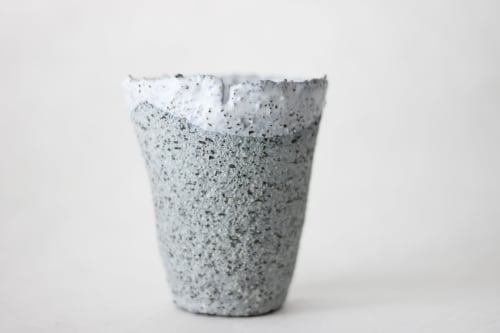 Terrazzo blue clay cup II | Cups by ZHENI