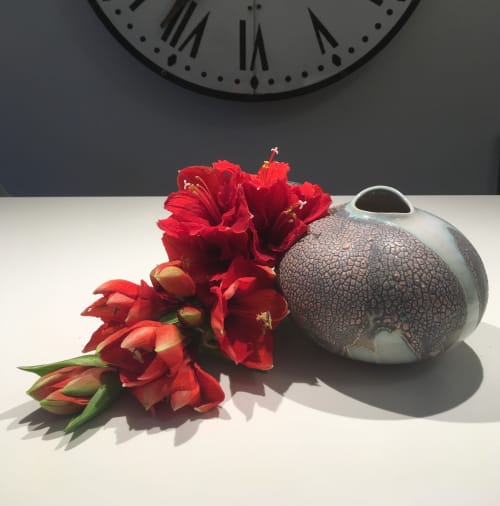 Piece with flowers | Vases & Vessels by Annika Semler Ceramics