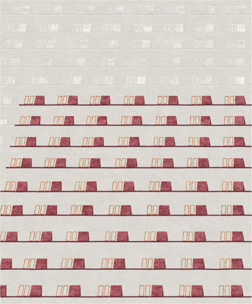 Rug Cuba Libre Abstract Handmade Minimalism | Area Rug in Rugs by Atelier Tapis Rouge