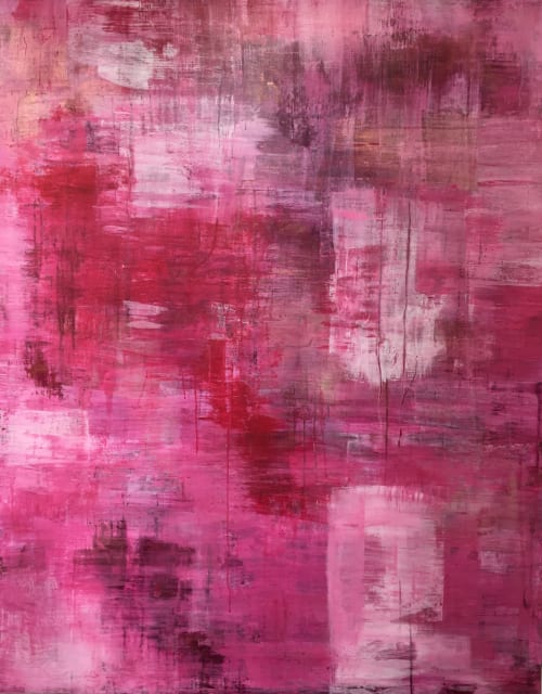 Big Yellow Taxi | Oil And Acrylic Painting in Paintings by Julianna Poldi