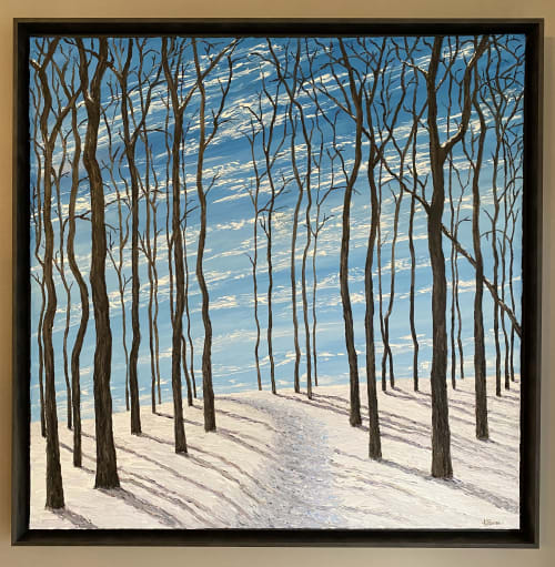 "Fresh Snow" | Oil And Acrylic Painting in Paintings by Kristin Pierre Art