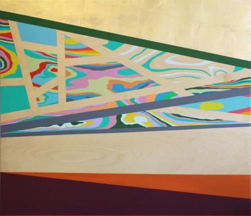 Cathedral Sky | Paintings by Michele Kishita | Howard Gittis Student Center in Philadelphia