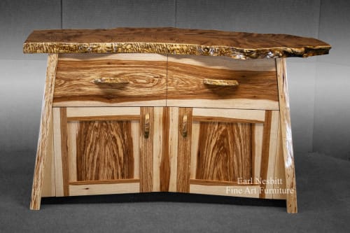 Live Edge Cabinet | Furniture by Earl Nesbitt Fine Furniture LLC