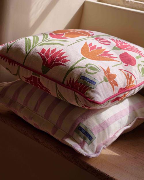 Lotus Cushion Cover | Pillows by Jessie de Salis
