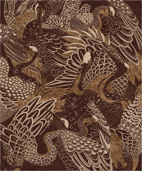 Rug Movement animalistic hand knotted modern luxury exotic | Area Rug in Rugs by Atelier Tapis Rouge