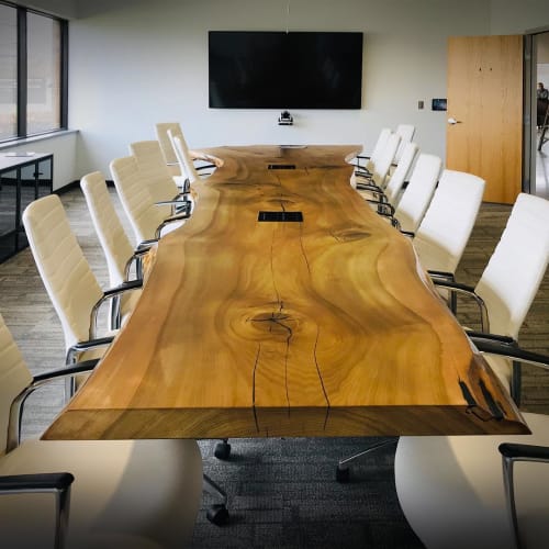 Ebonized Poplar conference table | Tables by Created Hardwood
