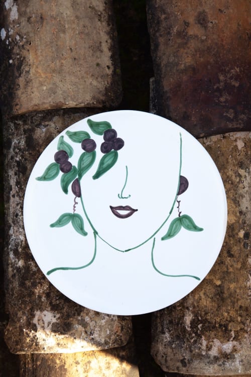 Oliva plate only decor | Ceramic Plates by Patrizia Italiano