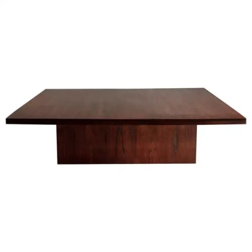 Brown Oak Square Coffee Table | Tables by NO AGE FURNITURE STUDIO