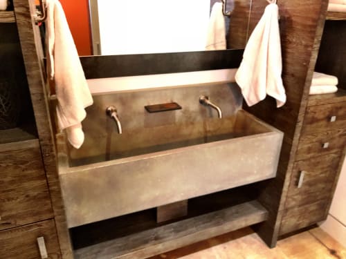 Concrete Trough Sink | Water Fixtures by Woven 3 Design