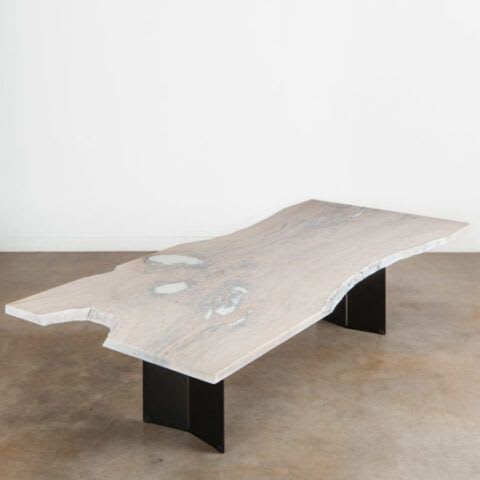 Whitewashed Ash Dining Table No. 433 | Tables by Elko Hardwoods