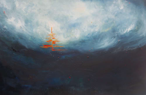 How Transitory | Oil And Acrylic Painting in Paintings by Nilou Farzam | The Drawing Room in San Francisco