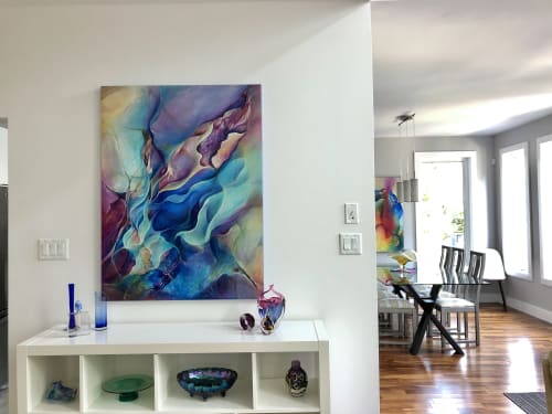 "A Place We Knew" - 48"x36" original art | Paintings by Monika Wright