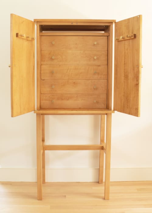 Jewelry case on stand | Storage by Simon Metz Woodworking