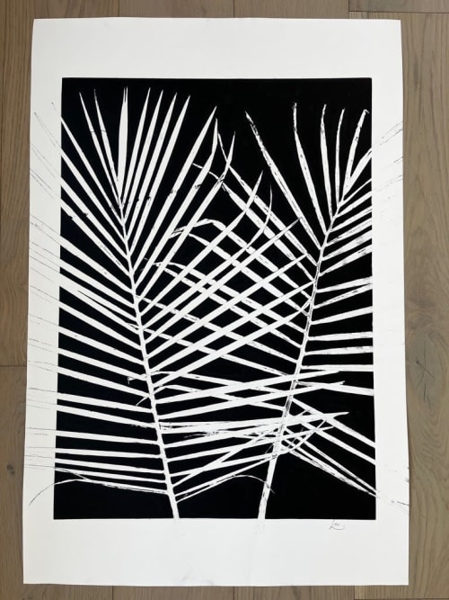Black Palm Frond Print | Prints by Erik Linton
