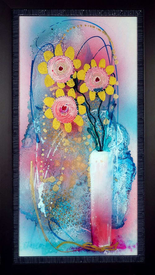 Bloom 2 | Oil And Acrylic Painting in Paintings by Tara Catalano Studios
