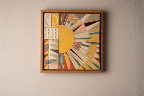 Summer Solstice No. 2 Ceramic Wall Art | Mosaic in Art & Wall Decor by Clare and Romy Studio