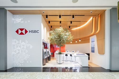 HSBC Mirdiff City Center | Interior Design by Aces of Space | HSBC - Customer Service Center - Mirdiff City Centre, Dubai in Dubai